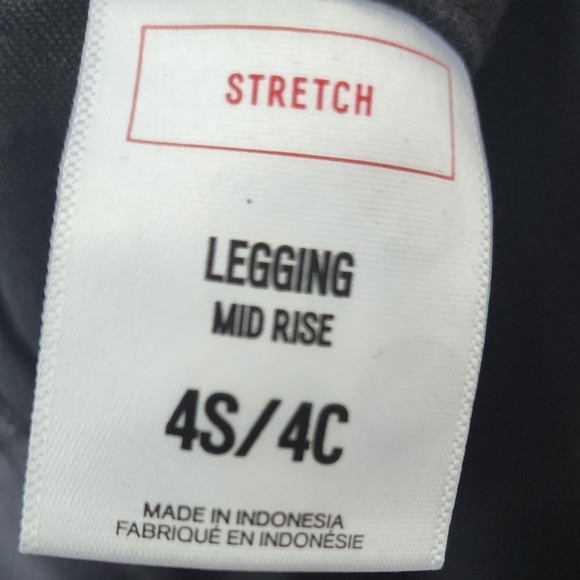 Express Mid Rise Black Sequin Stretch Denim Skinny in Black Size 4S - Picture 6 of 9